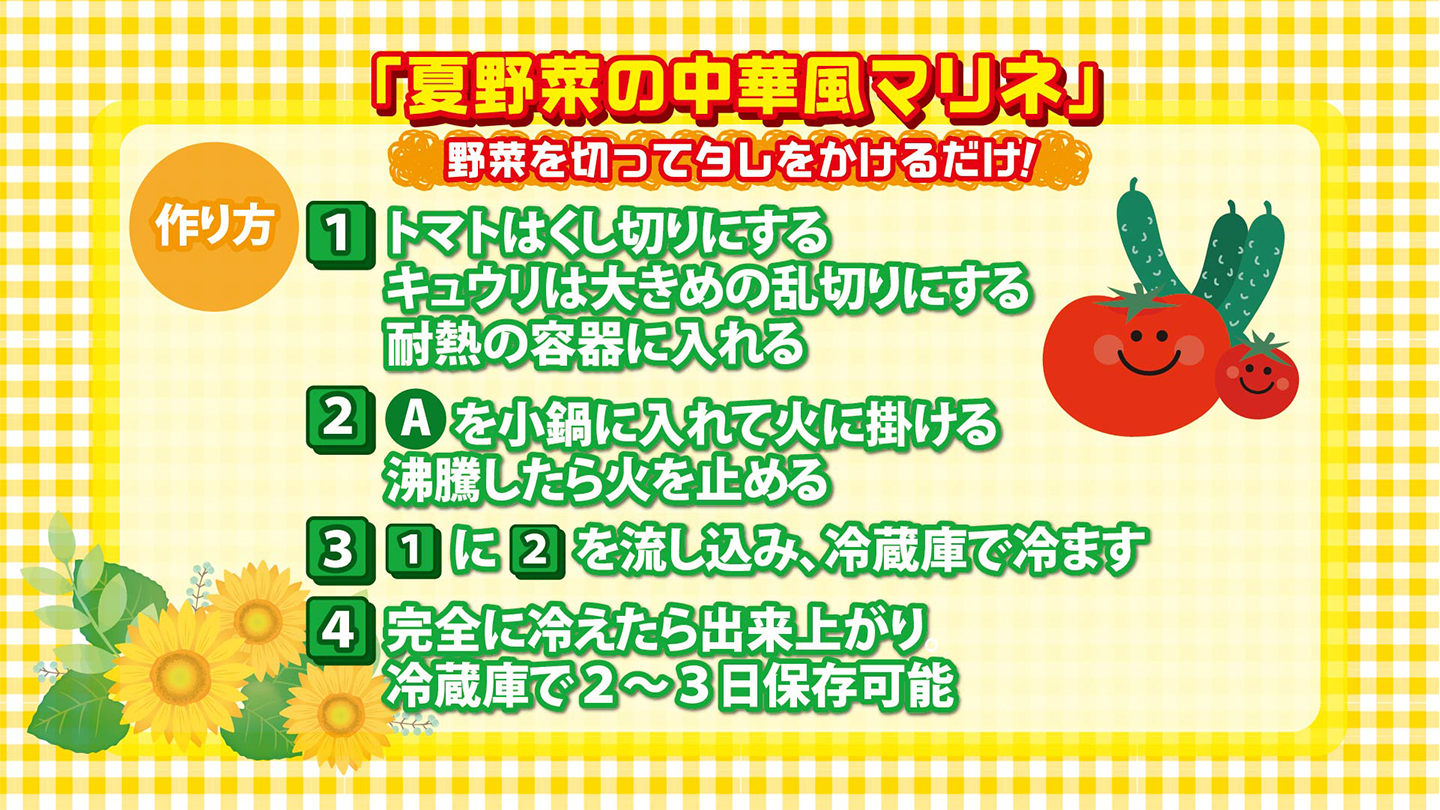 夏野菜の中華風マリネ(作り方)