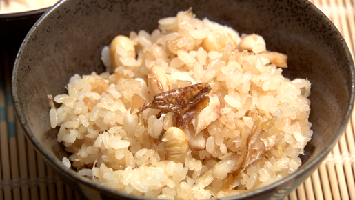 桜鯛と大豆の炊き込みご飯