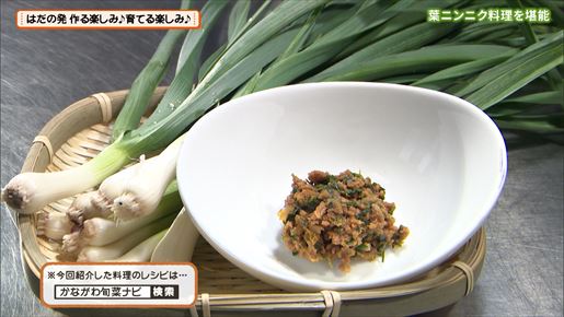 万能葉ニンニク肉味噌