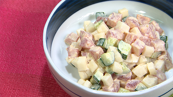 大根とマグロのサラダ