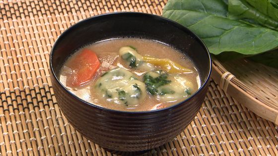 ほうれん草すいとん