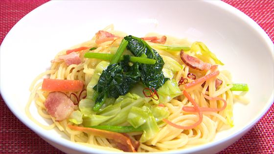 みーも特製 旬野菜のペペロンチーノ